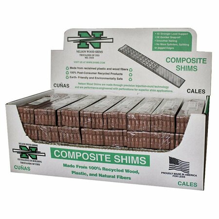 AIRMARK WC8-12-32-78L 8 in. Composite Shims - Brown, 32PK AI11901
